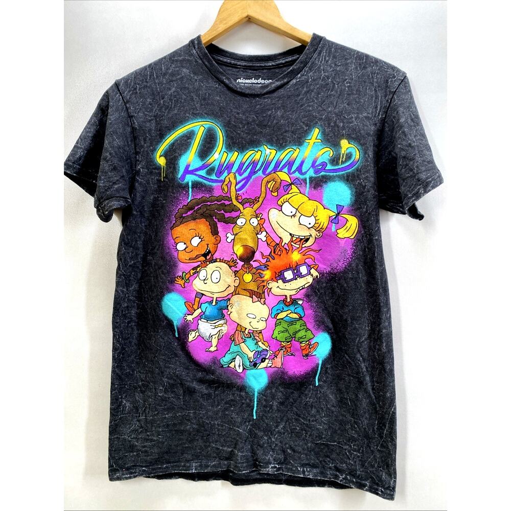 Nickelodeon Rugrats Bleach Wash Distressed T-Shirt Men’s Small 34-36 Chest